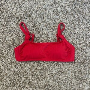 Xhilaration Size S Red Ribbed Tie bikini top!